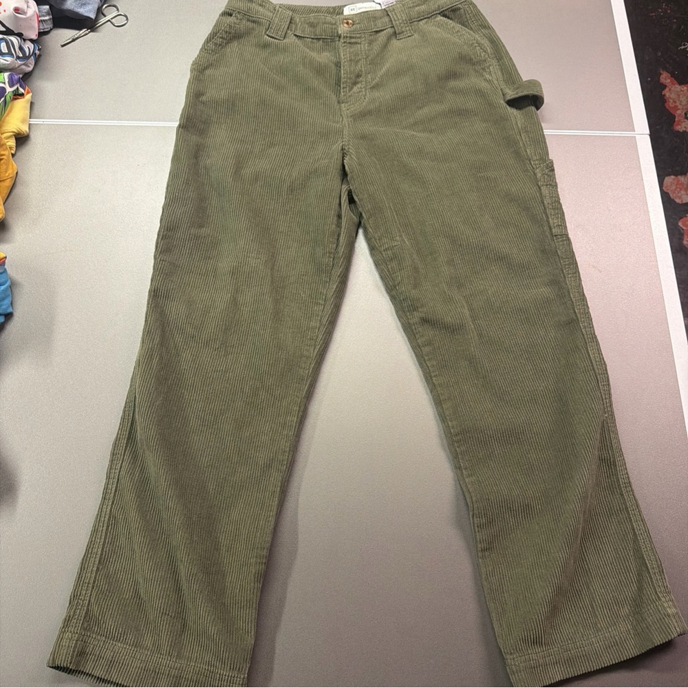 RE Generation By Celebrity Pink New Age Green Corduroy Carpenter‎ Pants 7/28
